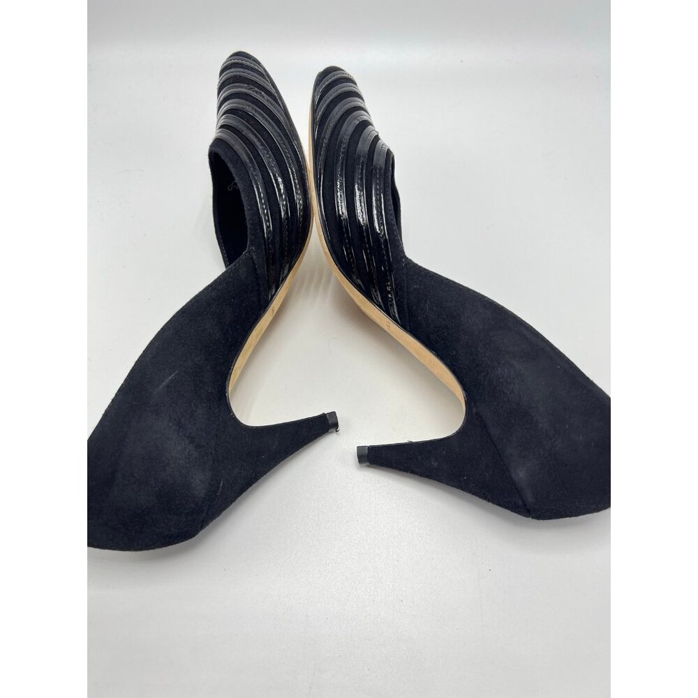 New! Loeffler Randall Black leather suede heel - Picture 4 of 7